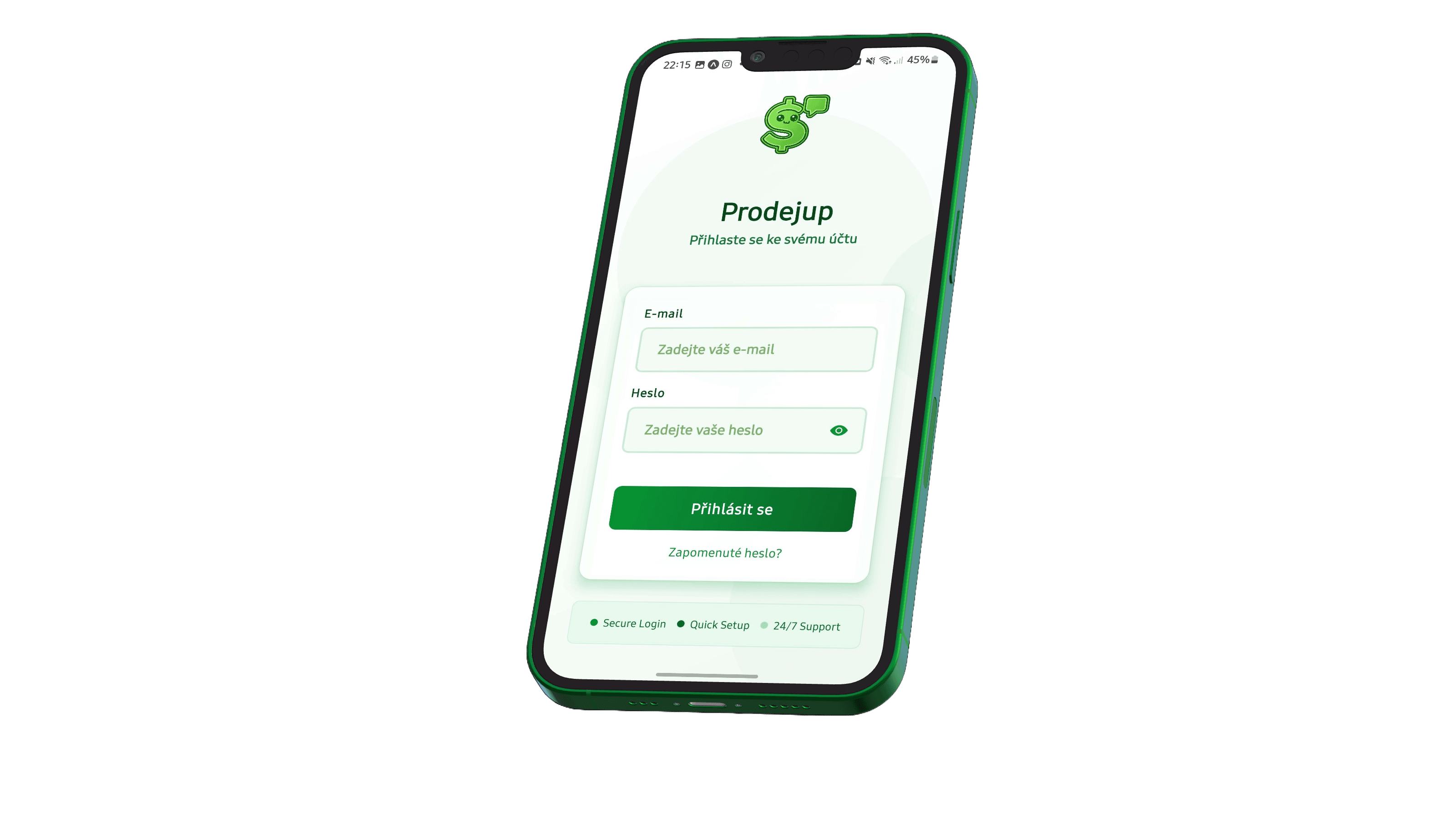ProdejUP LiveChat mobilní aplikace - Správa live chatu z mobilu Android - Okamžité notifikace - Rychlé odpovědi zákazníkům